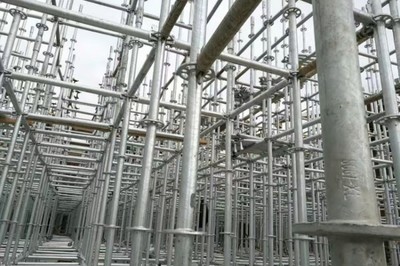 张掖盘扣脚手架租赁附近选隆盛建材插扣架杆管库存2万6千余吨